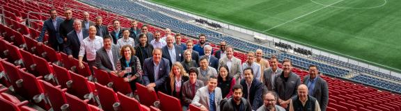 NEMC Hub members at the Mash-Up at Gillette Stadium